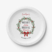 Kerst Bruiloft Feestelijke Borrel Papieren Bordje (Voorkant)