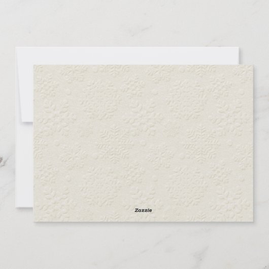 Kerst bruiloft foto Nieuw getrouwd paar Feestdagenkaart (Achterkant)