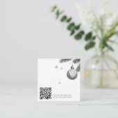 Kerst bruiloft QR Code Informatiekaartje (Staand voorkant)