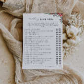 Kerst bruiloft schoen spel Sjabloon, Kaart