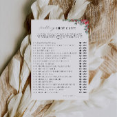 Kerst bruiloft schoen spel Sjabloon, Kaart