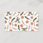 Kerst Bruiloft Shower Recept Verzoek Informatiekaartje (Achterkant)