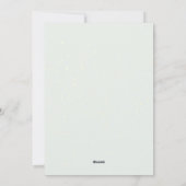 Kerst bruiloft Tijdlijn Orde van de Dag Kaart (Achterkant)