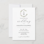 Kerst bruiloft uitnodigingen met QR-code (Voorkant)