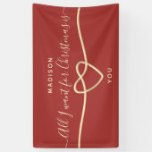 Kerst bruiloft voorstel spandoek (Verticaal)