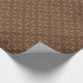 Kerst Bruin Print XMAS Stof Wrapping Papier (Hoek)