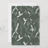 Kerst Brunch Dennen Bes Krans Groen Kaart (Achterkant)