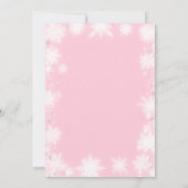 Kerst Brunch Feest Rode Strik Wijn Roze Gingham Kaart (Achterkant)