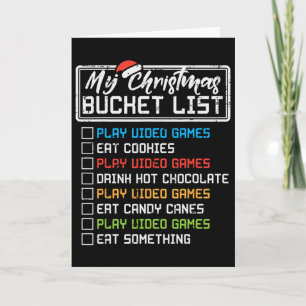 Kerst Bucketlijst Videogames Kerst Gamer Jongens  Kaart