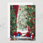 Kerst budget voor berghut feestdagenkaart (Voorkant / Achterkant)