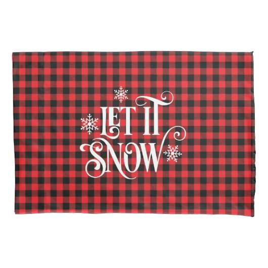 Kerst Buffalo Plaid Kussensloop (Voorkant)