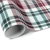 Kerst Buffel Patroon Eenvoudige Strepen Cadeaupapier (Rol Hoek)