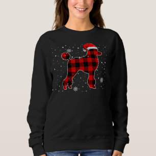 Kerst Buffel Plaid Hond Kerstmis Poodle Pa Trui