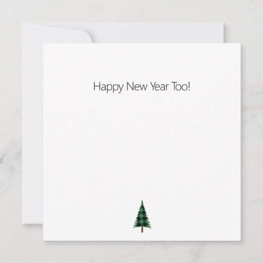 Kerst Buffel Print Gnome Kerst Kaart (Achterkant)