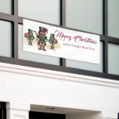 Kerst Buitenbanner Notenkraker Spandoek (Buitenkant Gebouw)