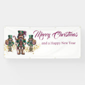 Kerst Buitenbanner Notenkraker Spandoek (Horizontaal)