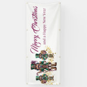 Kerst Buitenbanner Notenkraker Spandoek (Verticaal)