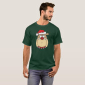 Kerst Bulldog Hoodie Sweatshirt (Voorkant volledig)