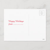 Kerst Bulldog op een kerstbal achtergrond Feestdagenkaart (Achterkant)