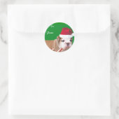 Kerst bulldog puppy cadeau labels (Tas)