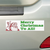 Kerst bumpersticker (Op auto)