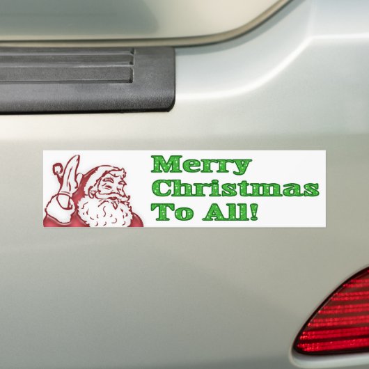 Kerst bumpersticker (Op auto)