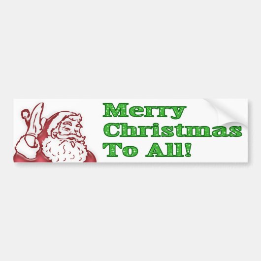Kerst bumpersticker (Voorkant)