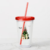 Kerst Bunny Acryl Tumbler Acryl Drinkbeker (Achterkant)