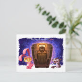 KERST BUNNY CATS door Jeff Willis Art Feestdagenkaart (Staand voorkant)