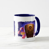 KERST BUNNY CATS door Jeff Willis Art Mok (Voorkant rechts)