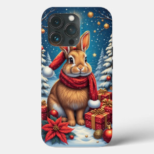 Kerst Bunny Konijn iPhone / iPad case