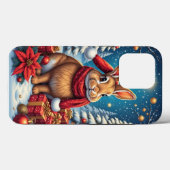 Kerst Bunny Konijn iPhone / iPad case (Achterkant (horizontaal))