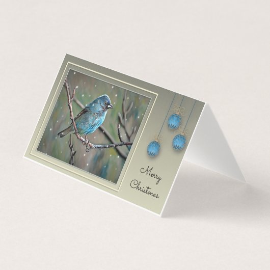 Kerst Bunting - Blauw Kaart (Voorkant)