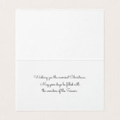 Kerst Bunting - Blauw Kaart (Binnenkant ongevouwen)