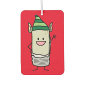 Kerst Burrito Elf ears pet Hallo Waving Luchtverfrisser (Voorkant)