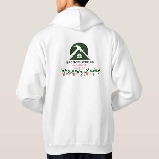 Kerst Business ABP Constructie  Hoodie (Achterkant)