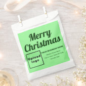 Kerst Business Light Green-achtergrond Bedankzakje (Geknipt)