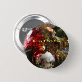 kerst butten ronde button 5,7 cm (Voorkant /achterkant)
