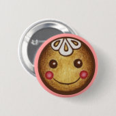 Kerst Button Gingerbread Boy Girl (Voorkant /achterkant)