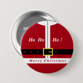 Kerst Button Grappig Kerstman Cadeau (Voorkant /achterkant)