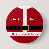Kerst Button Grappig Kerstman Cadeau (Voorkant)