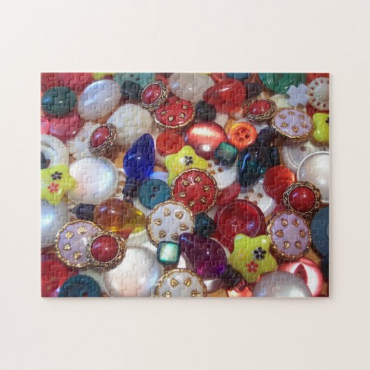 Kerst Button Puzzel Legpuzzel (Horizontaal)