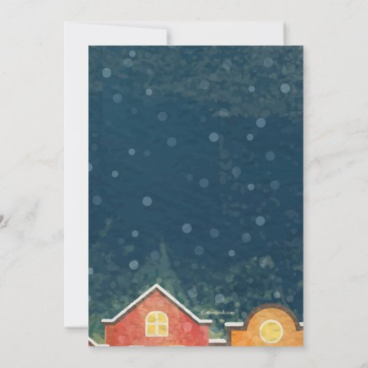 Kerst Buurt Party Uitnodiging (Achterkant)