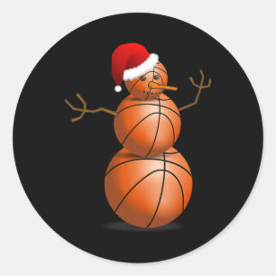 Kerst Bysketbyll - Bysketbyll Snowman Ronde Sticker