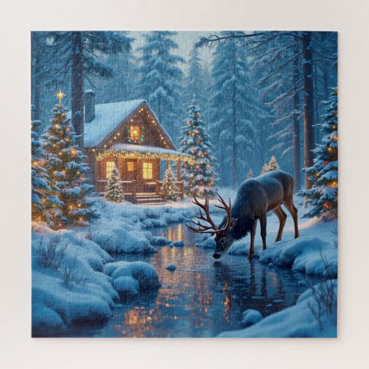Kerst Cabin Puzzel (Verticaal)