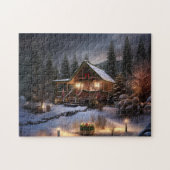 Kerst Cabine Kerstpuzzel Vakantie Gift Idee Legpuzzel (Horizontaal)