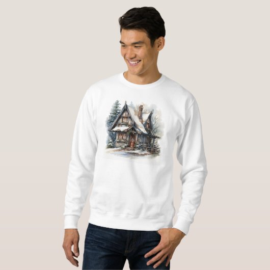 Kerst Cabine Sweatshirt (Voorkant volledig)