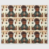 Kerst Cacao Comfort- Kerst inpakpapier (Vlak)