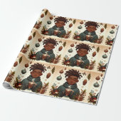 Kerst Cacao Comfort- Kerst inpakpapier (Uitgerold)