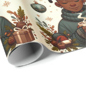 Kerst Cacao Comfort- Kerst inpakpapier (Rol Hoek)